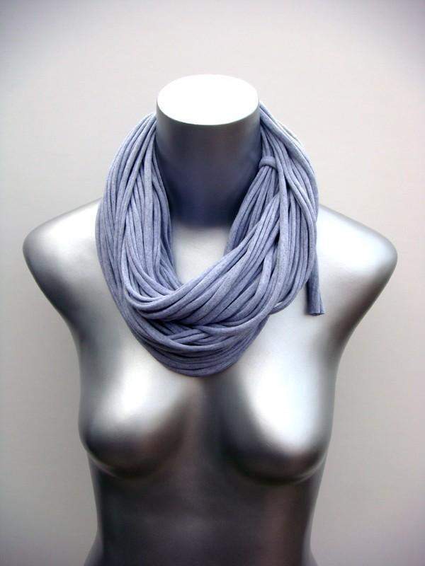 Heather Gray Cowl Scarf-scarves-Necklush