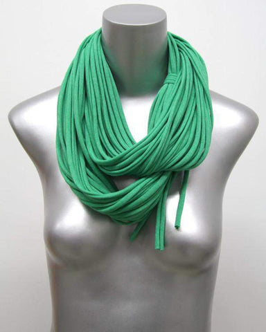 Heather Green Chunky Scarf-scarves-Necklush