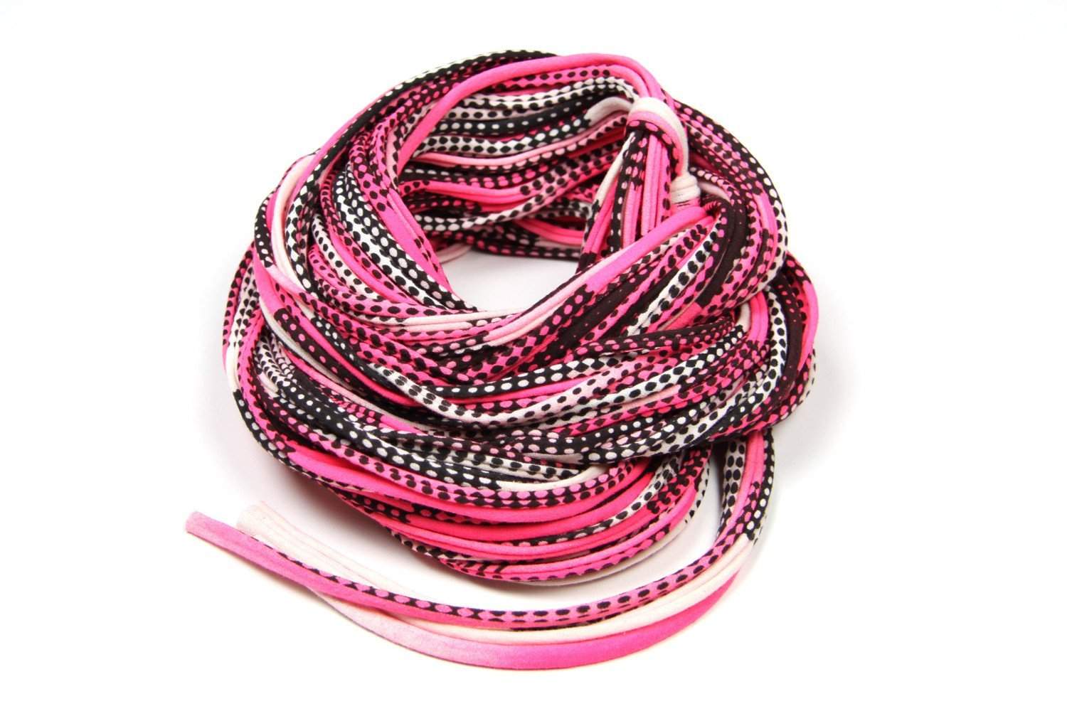 Hot Pink Black Chunky Scarf-scarves-Necklush