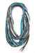 infinity scarves-Caribbean Blue Brown Black Infinity Scarf-Necklush