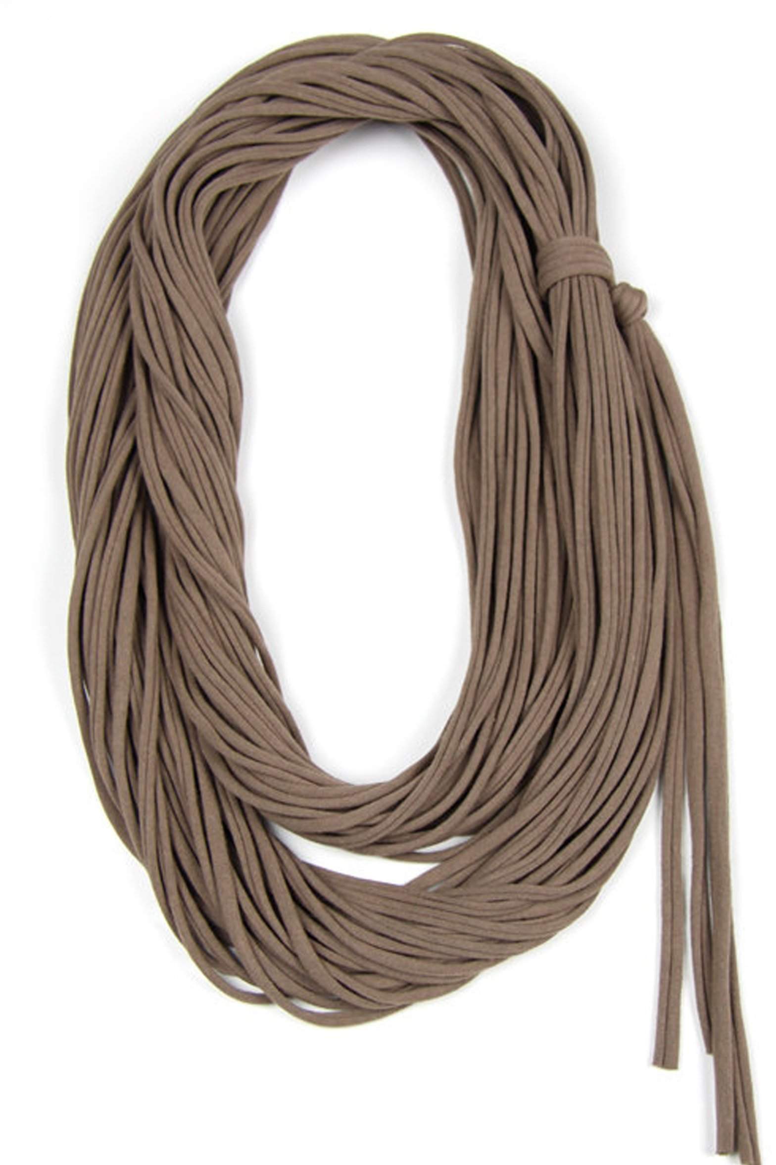 infinity scarves-Taupe Brown Infinity Scarf-Necklush