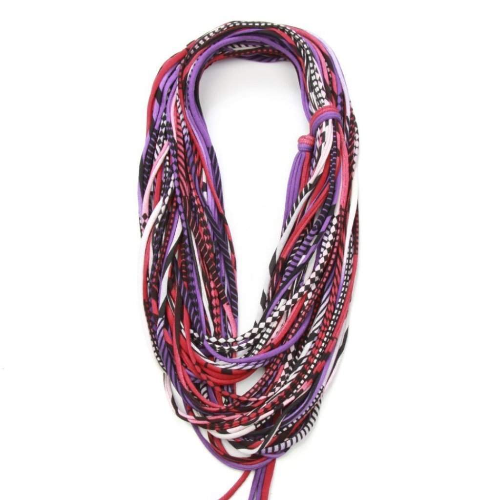 infinity scarves-Burgundy Purple Black Infinity Scarf-Necklush