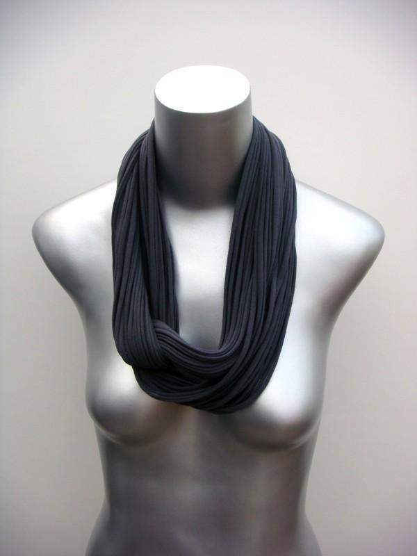 infinity scarves-Dark Grey Infinity Scarf-Necklush