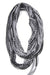 infinity scarves-Heather Gray Black Infinity Scarf-Necklush