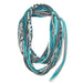 infinity scarves-Turquoise Gray Infinity Scarf-Necklush