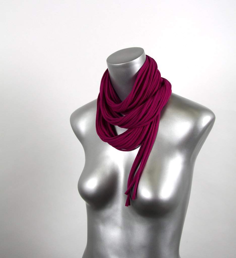 infinity scarves-Raspberry Infinity Scarf-Necklush