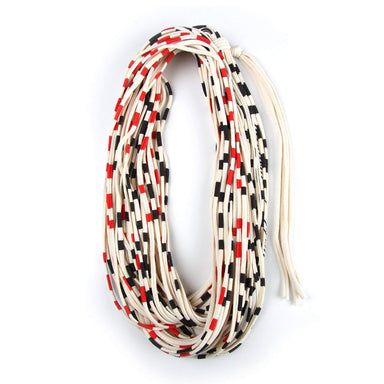 infinity scarves-Red Black Stripe Infinity Scarf-Necklush