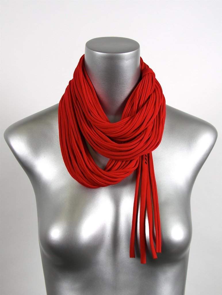 infinity scarves-Red Infinity Scarf-Necklush