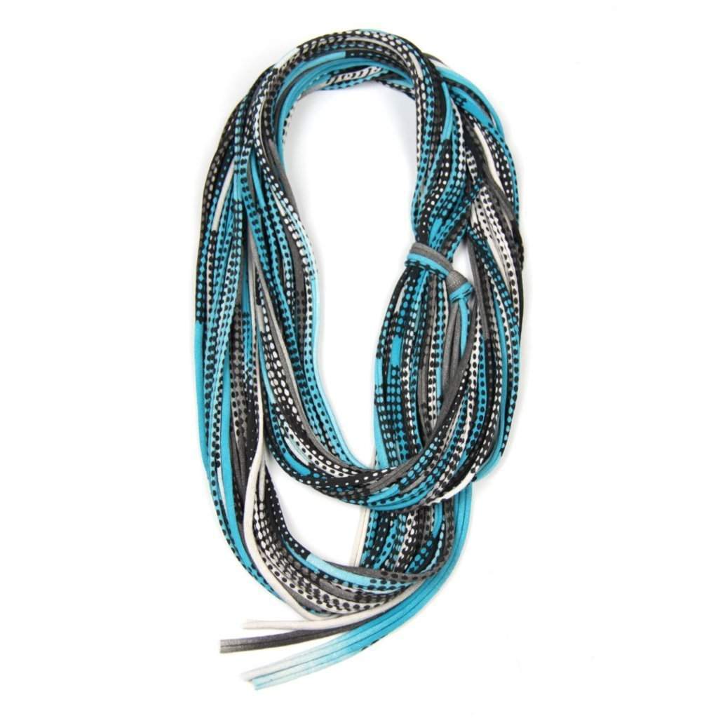 infinity scarves-Turquoise Black Infinity Scarf-Necklush