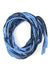 Light Blue Black Chunky Cowl-scarves-Necklush
