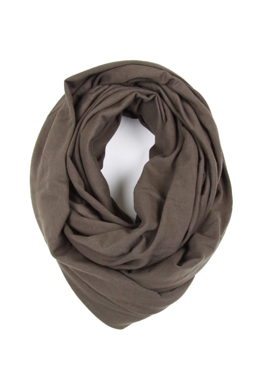 Light Brown Circle Scarf-scarves-Necklush