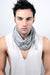 Light Gray with Stripes / Cowl-scarves-Necklush