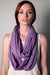 Light Purple Circle Scarf-scarves-Necklush