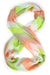 Lime Green, Coral, Chevron Infinity Scarf-scarves-Necklush
