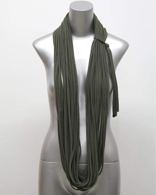 Military Green Chunky Scarf-scarves-Necklush