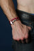 Nautical Bracelet / Red w/ Stainless Steel Anchor-bracelets-Necklush