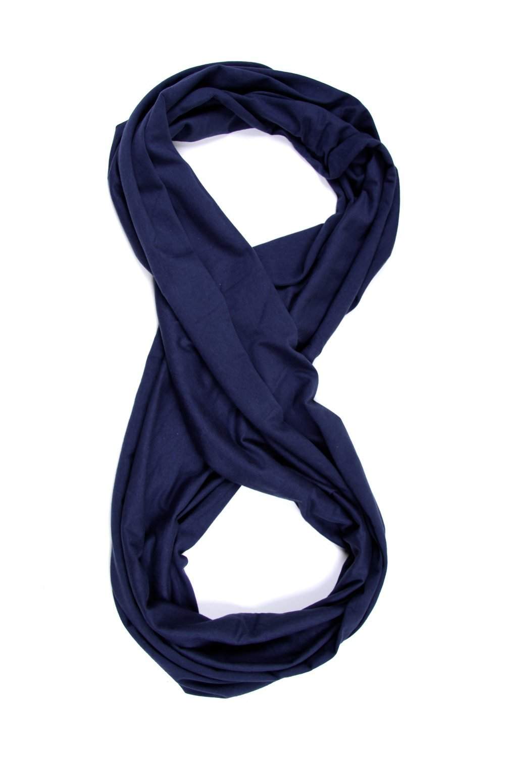 Navy Blue Circle Scarf-scarves-Necklush