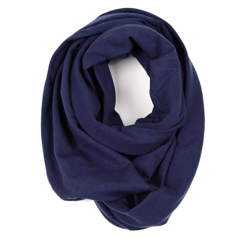 Navy Blue Circle Scarf-scarves-Necklush