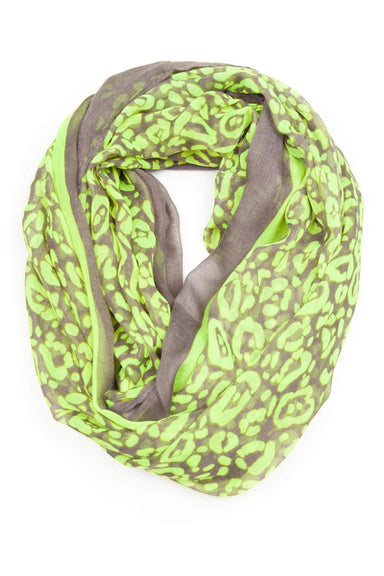 Neon Green Infinity Scarf-scarves-Necklush