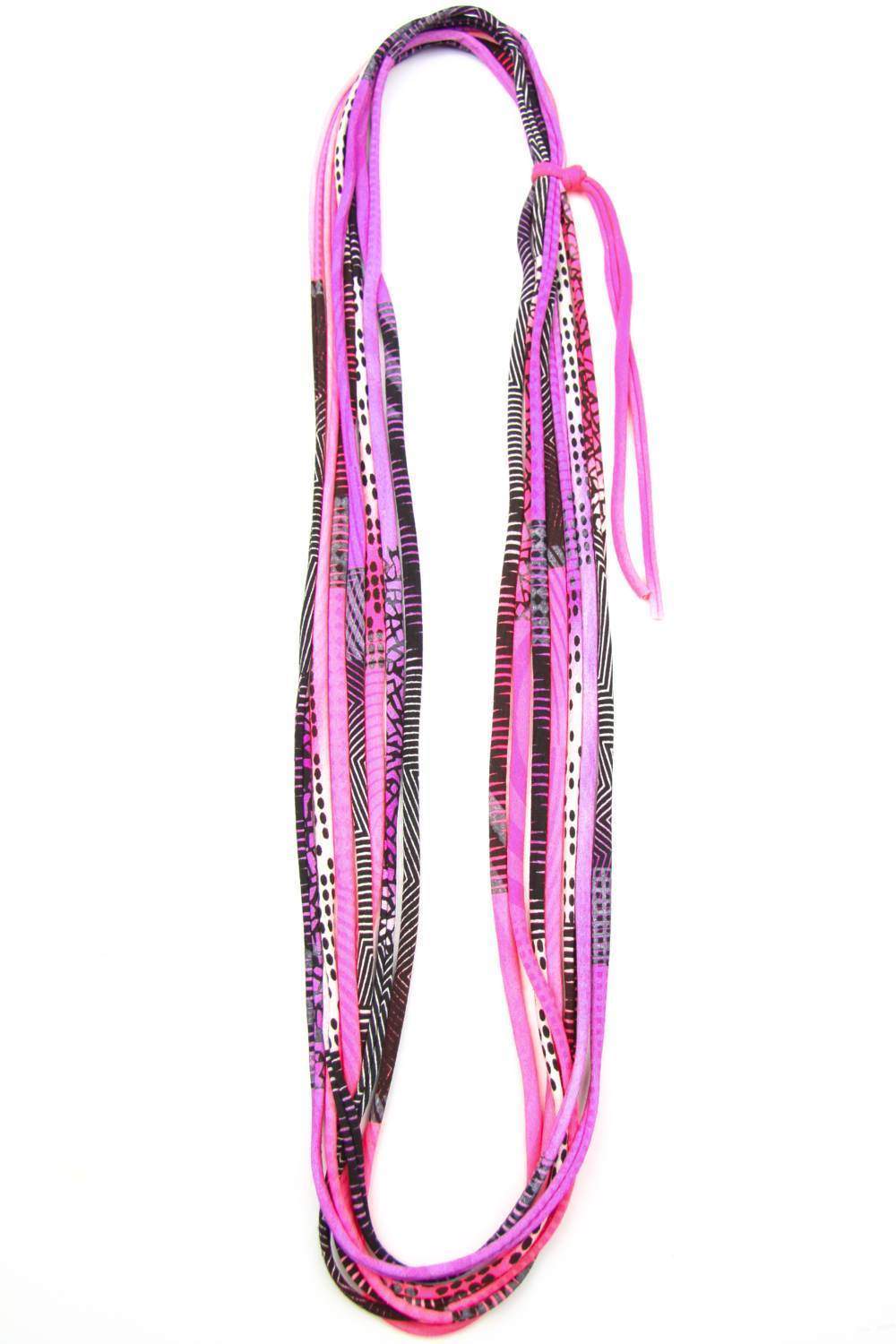 Neon Pink Purple Necklace-necklaces-Necklush