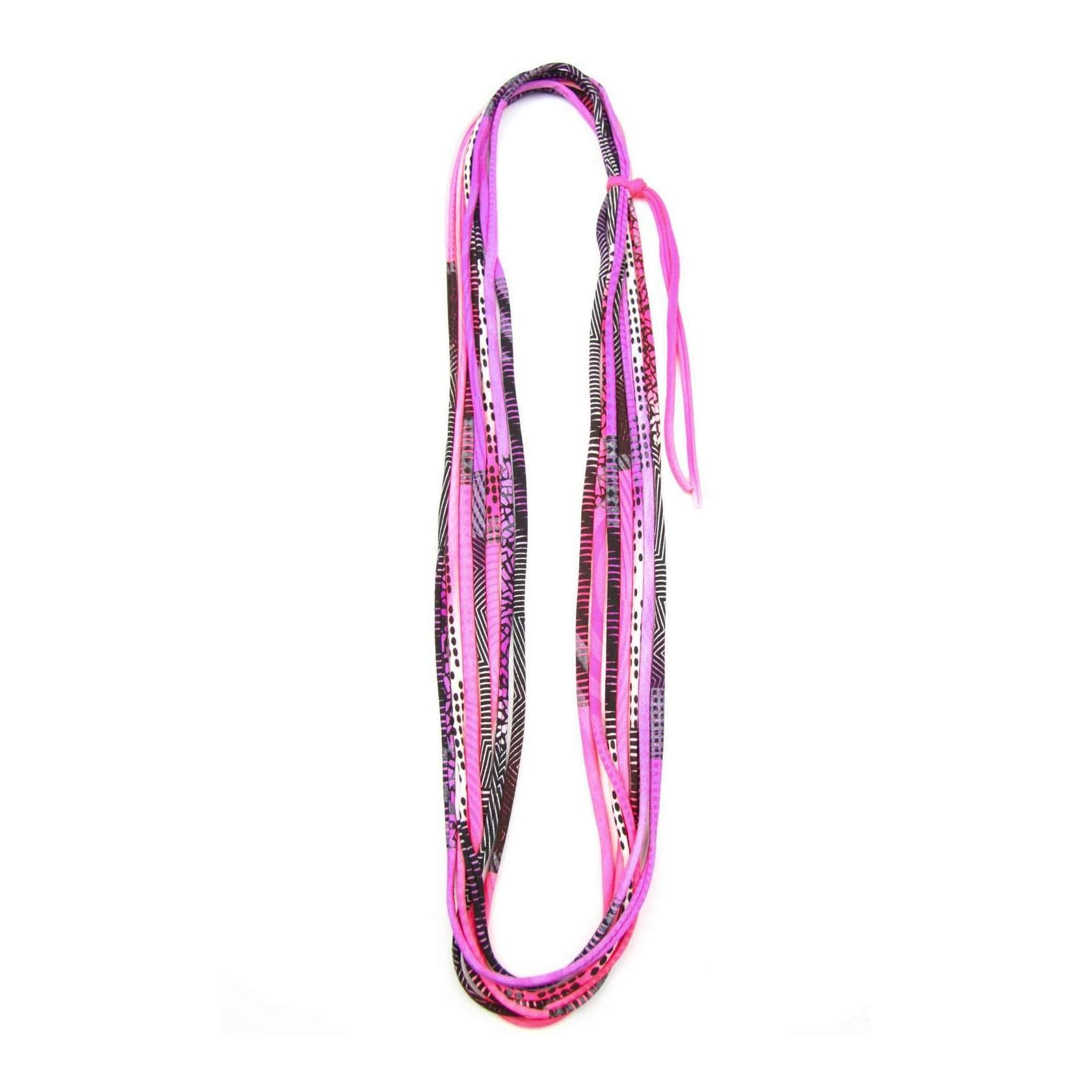Neon Pink Purple Necklace