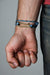 Paracord Bracelet with Brass Hook / Blue-Necklush