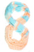 Peach Baby Blue Infinity Scarf-scarves-Necklush