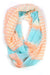 Peach Baby Blue Infinity Scarf-scarves-Necklush