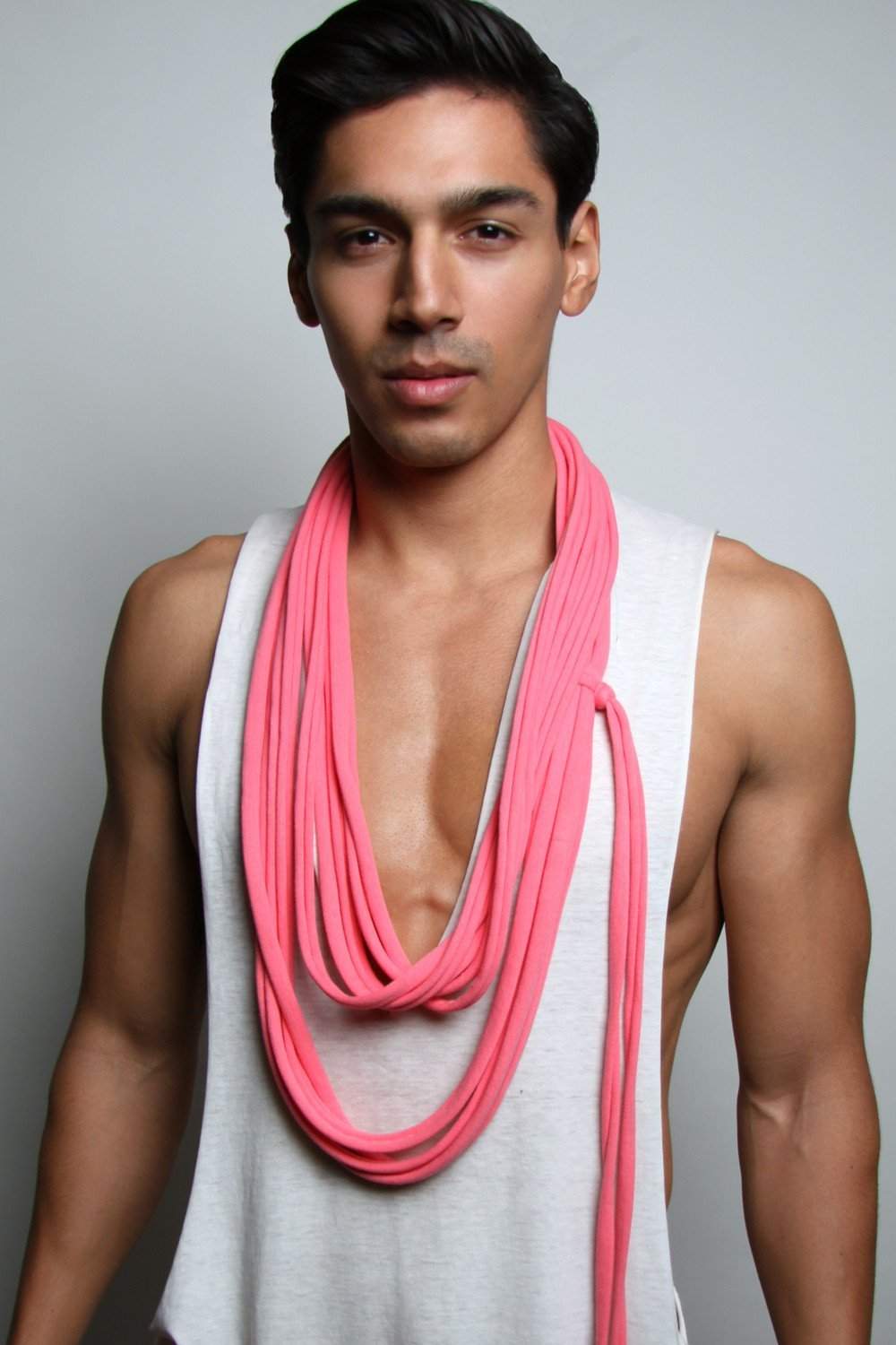 Pink Long Scarf-scarves-Necklush
