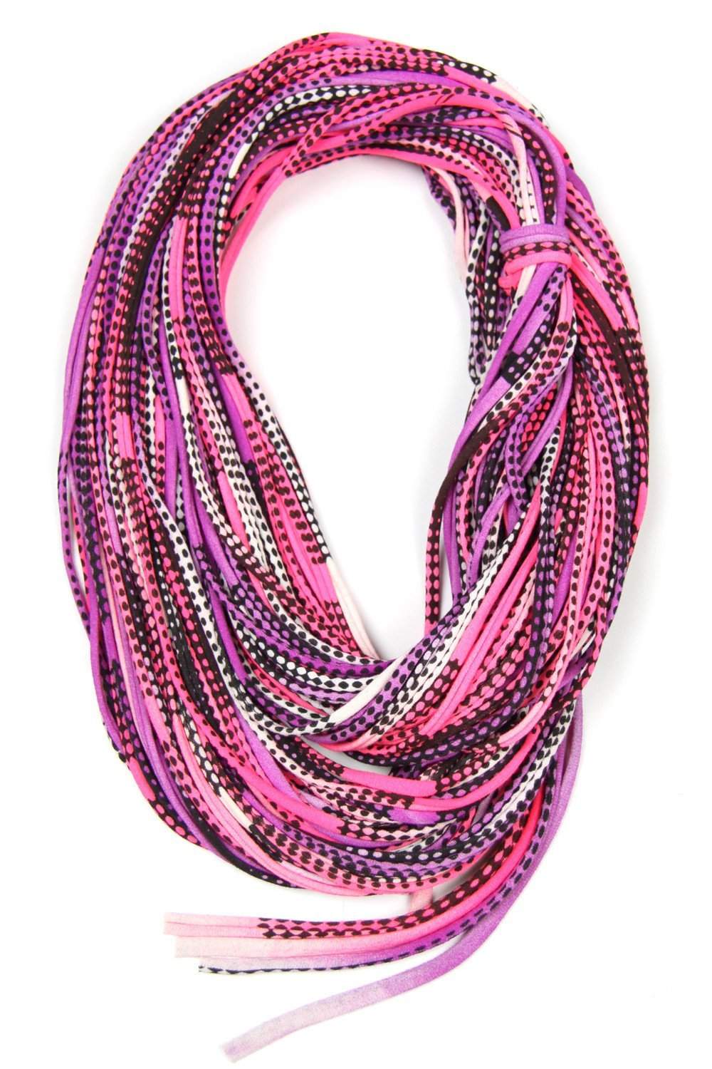 Pink Purple Black Chunky Scarf-scarves-Necklush
