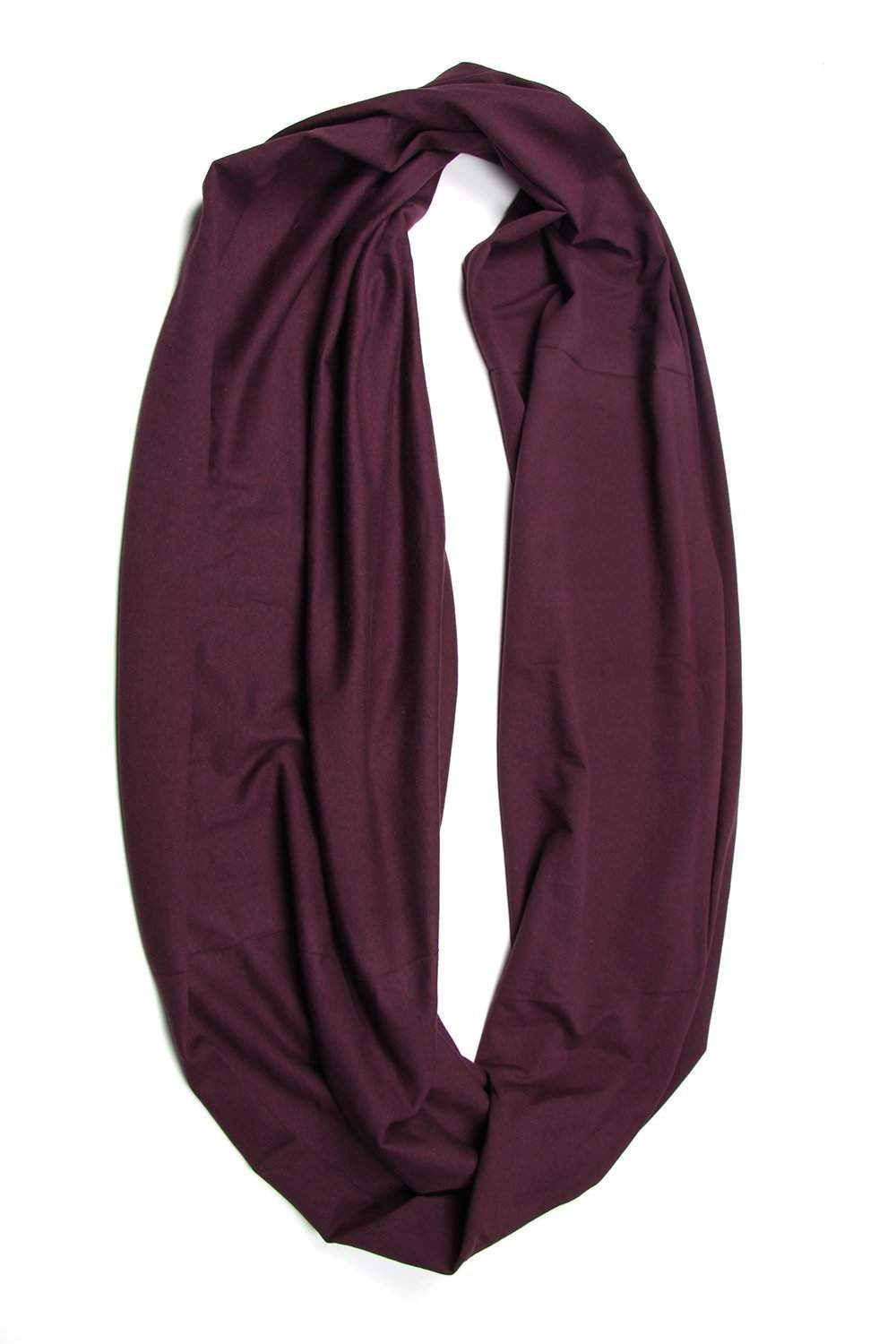 Plum Purple Circle Scarf-scarves-Necklush