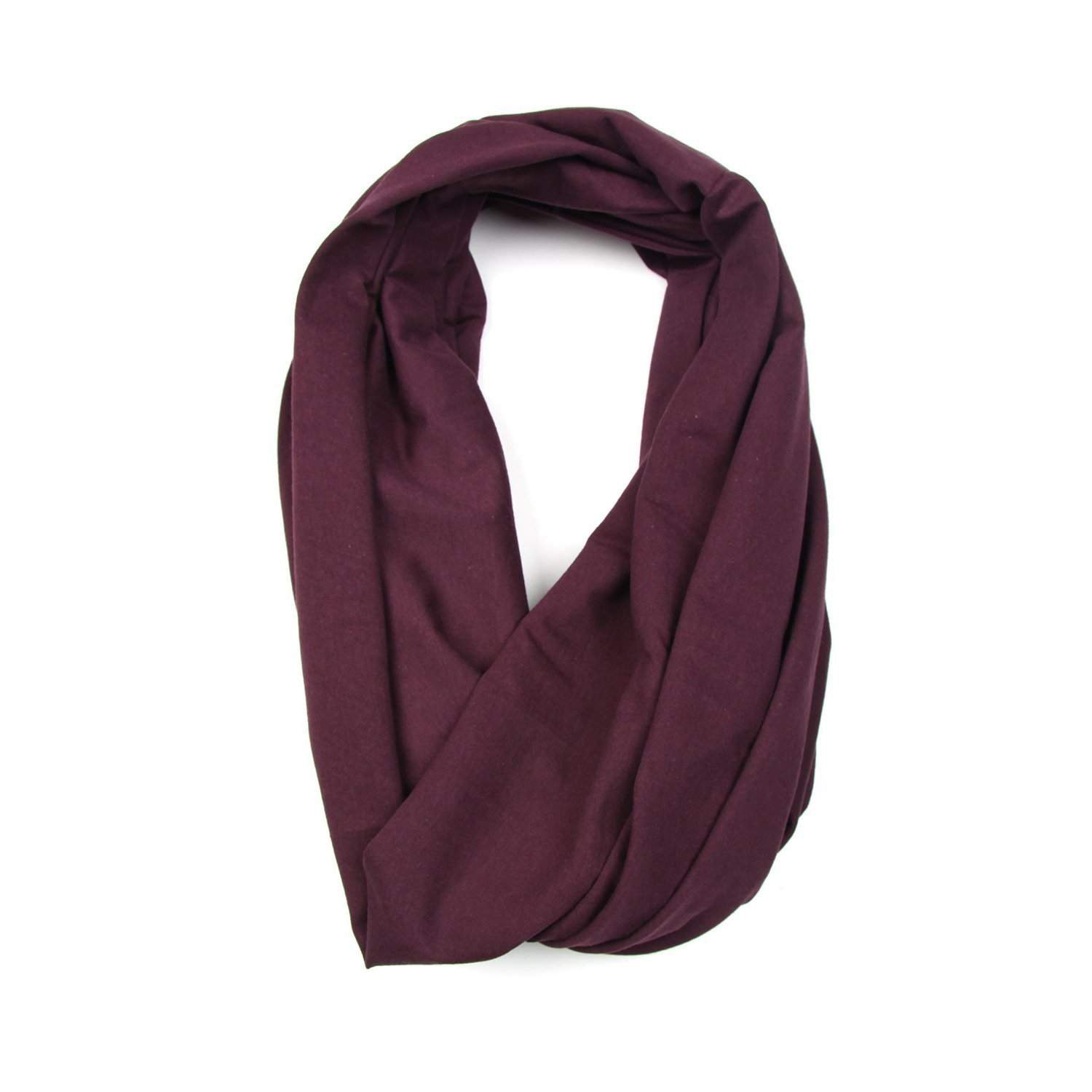Plum Purple Circle Scarf-scarves-Necklush