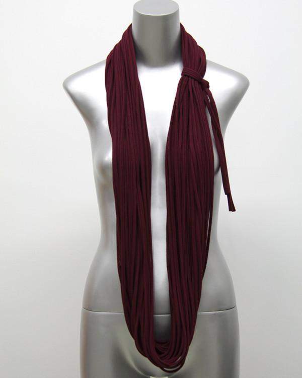 Plum Purple Chunky Scarf-scarves-Necklush