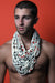 Red Black Stripes Chunky Scarf-scarves-Necklush