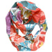 Red Blue Purple Floral Infinity Scarf-scarves-Necklush