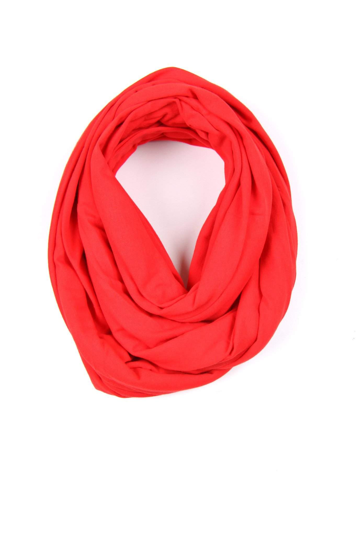 Red Circle Scarf-scarves-Necklush