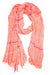 Salmon Pink with Violet Purple Stripes Scarf-scarves-Necklush