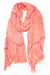 Salmon Pink with Violet Purple Stripes Scarf-scarves-Necklush