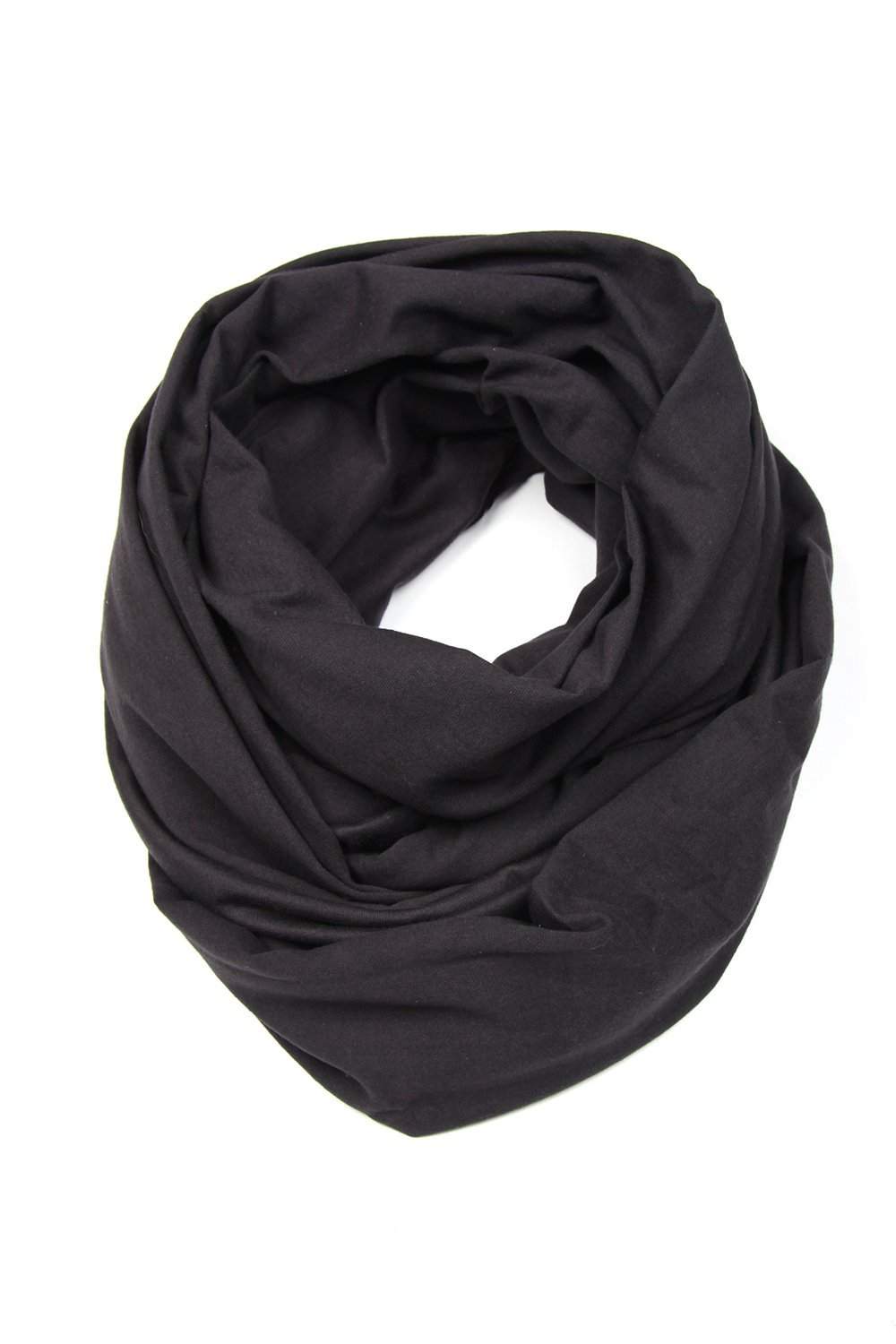 Slate Gray Circle Scarf-scarves-Necklush