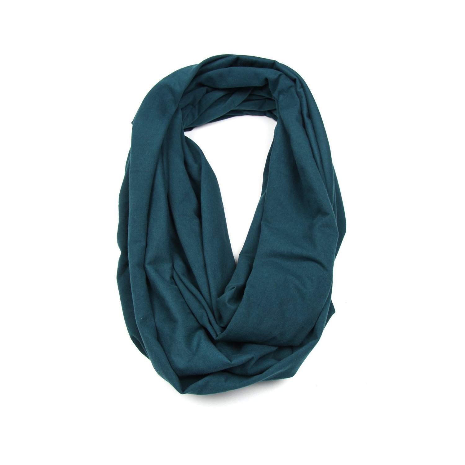 Teal Green Circle Scarf-scarves-Necklush