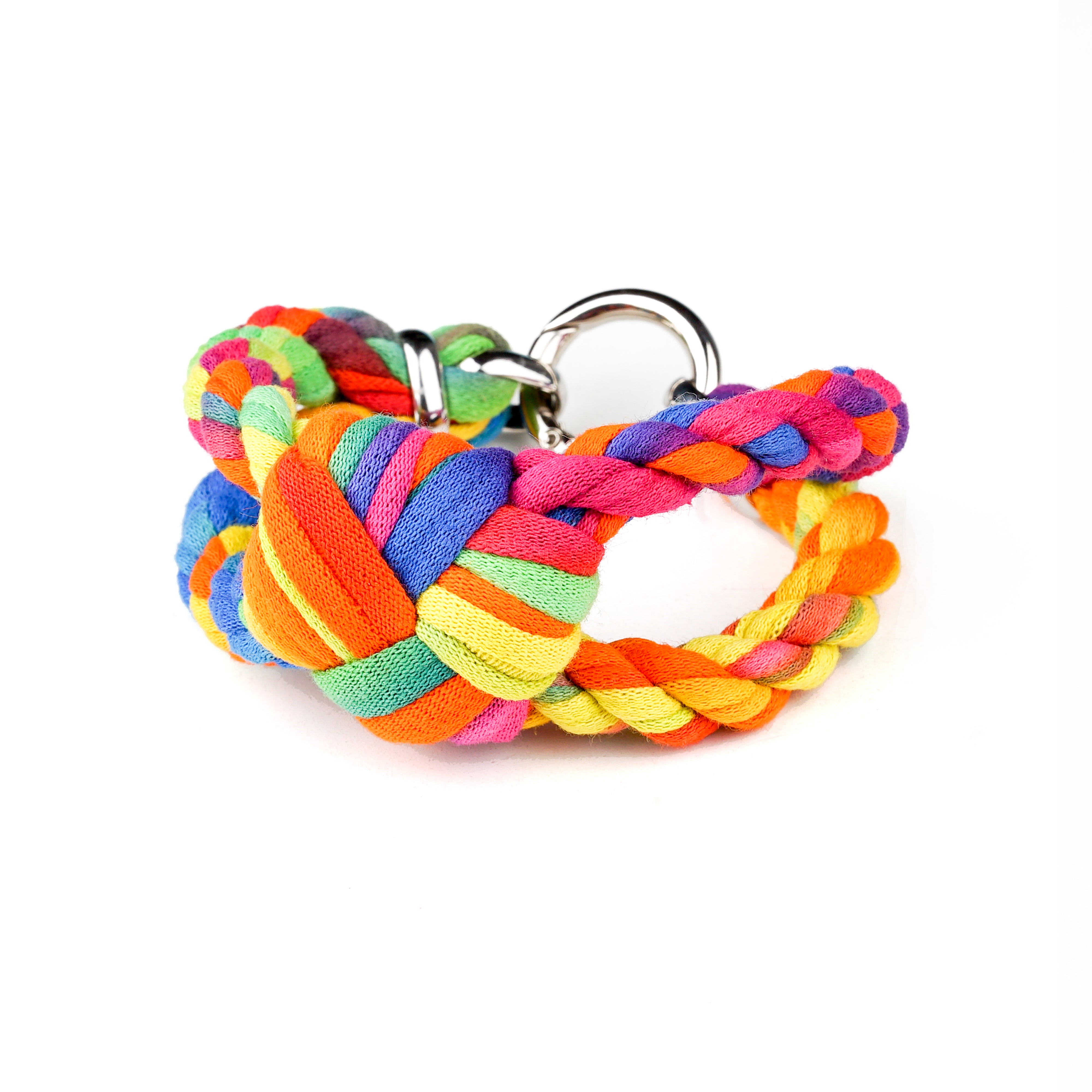 Necklush Braided Bracelet / Tie Dye Rainbow / Women's