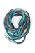 Turquoise Black Chunky Scarf-scarves-Necklush