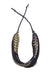 Wrap Bracelet / Navy Blue Black Gold-bracelets-Necklush