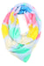 Yellow Green Pink Blue Infinity Scarf